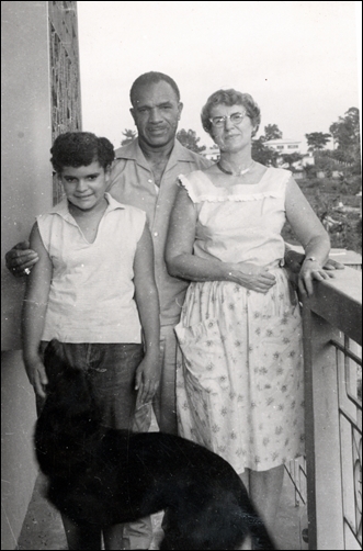 Hodee and family in Ghana 1963 while writing Labor Aristocracy.
